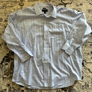 Jos A Bank Reserve Button-Up Plaid Dress Shirt Size 19-35 Wrinkle Resistant